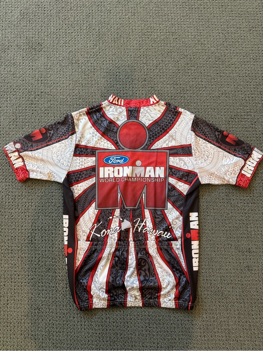 Iron Man Red, Black & White World Championship Cycling Jersey